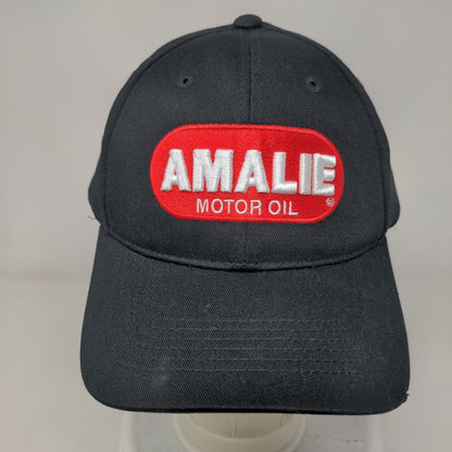 Amalie Motor Oil Strapback Hat Black OSFM Solid Adjustable Embroidered