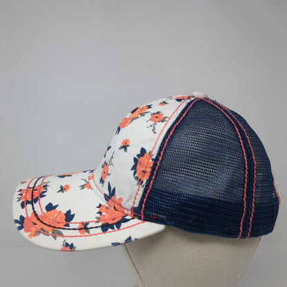 Cruel Denim Snapback Mesh Back Trucker Hat Multi One Size Floral Print