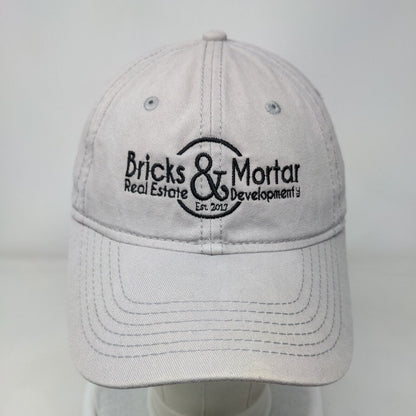Bricks & Mortar Slideback Hat Gray One Size Embroidered Sportsman