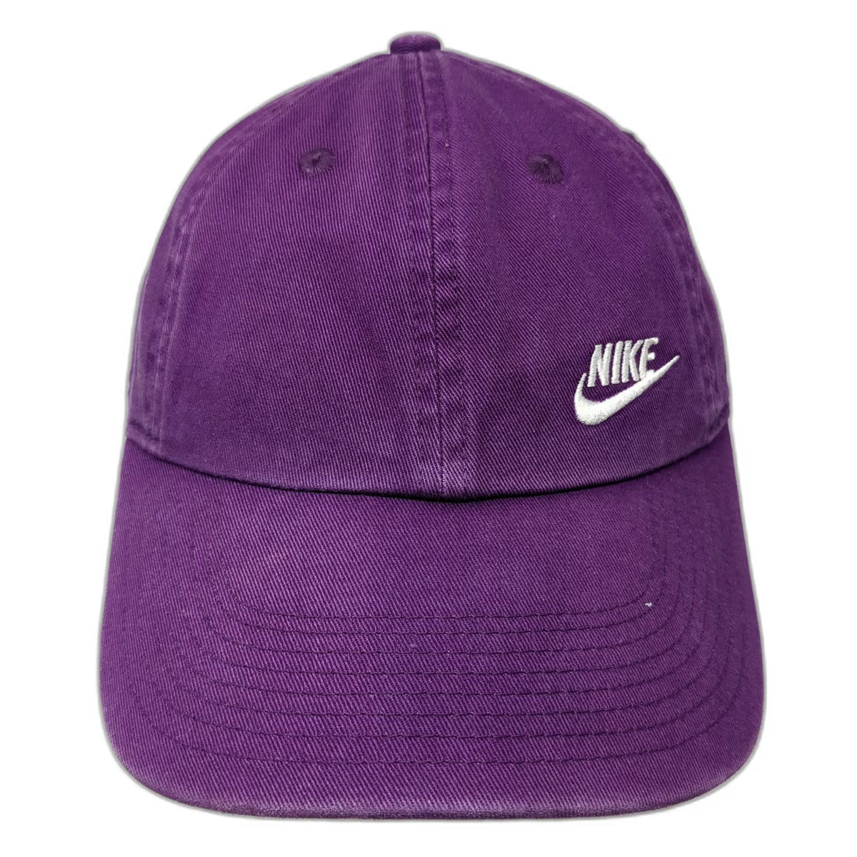 Nike Baseball Cap Purple One Size Hat Slideback Heritage86 Cotton Swoosh Logo