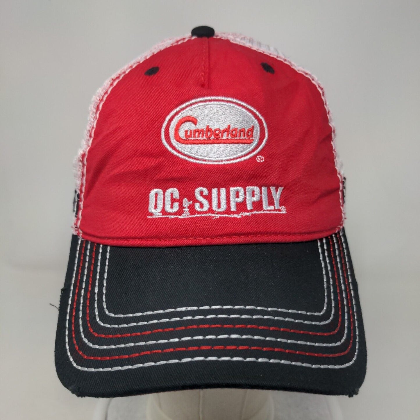 Cumberland QC Supply Strapback Trucker Hat Multi One Size Mesh Back