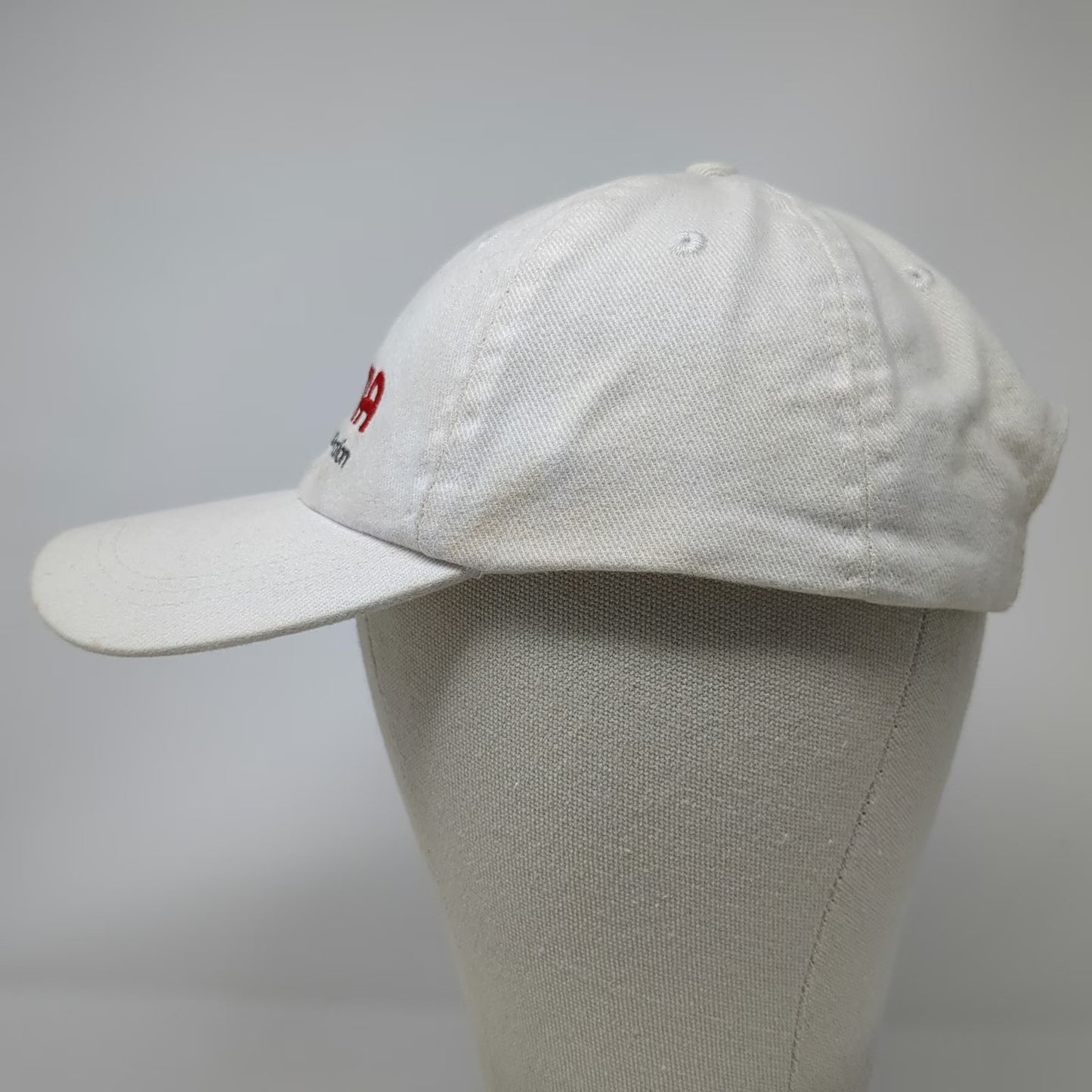 AMC Baseball Cap White One Size Slideback Rema Dri-Vac Corporation Logo Hat