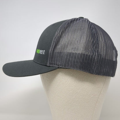 Richardson Trucker Hat Gray OSFM Snapback Mesh intellirent Logo Adjustable Cap