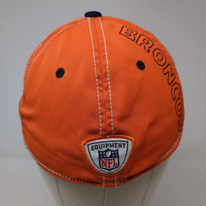 Reebok Denver Broncos NFL Cap Orange Gray One Size Embroidered Logo Stretch Fit