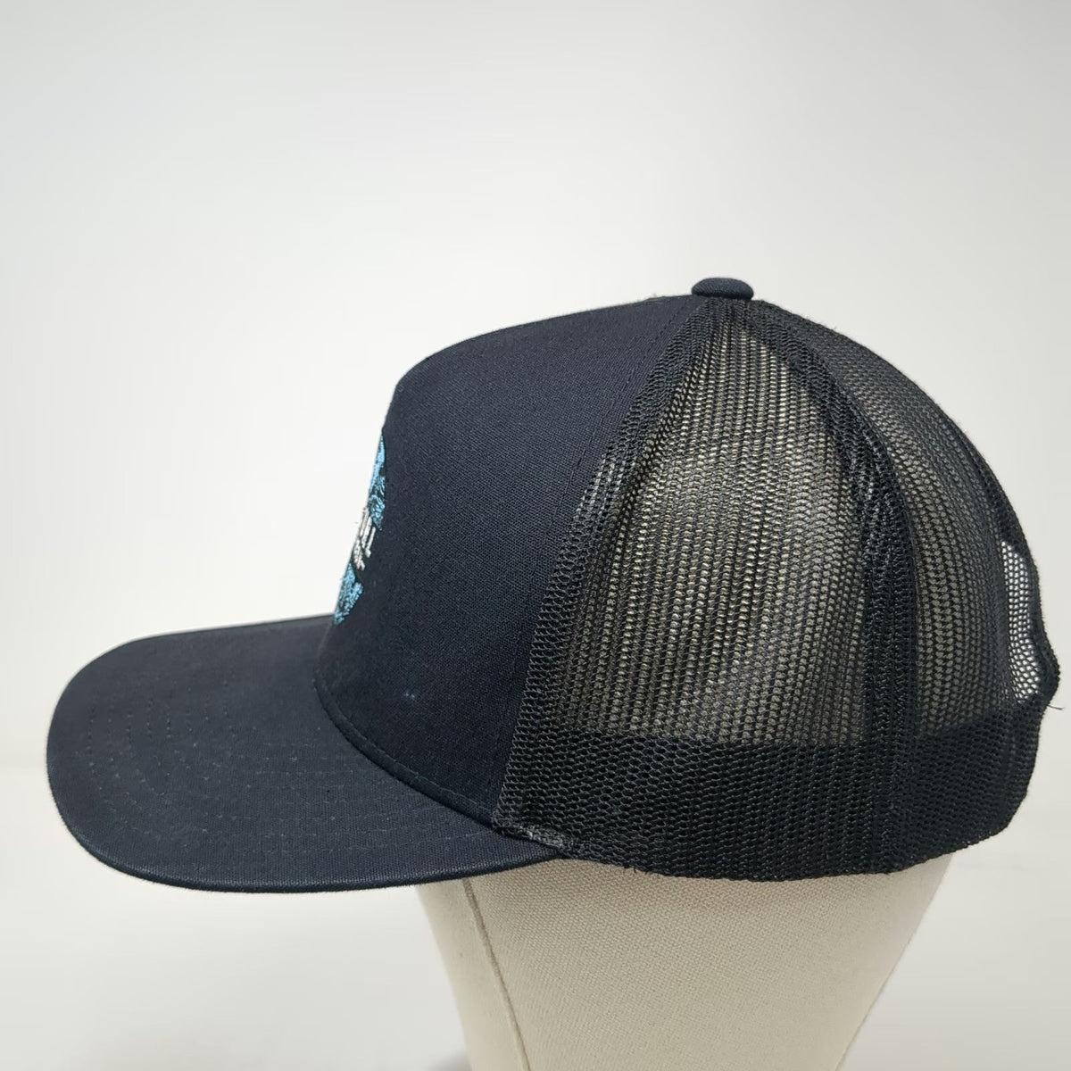 Rip Curl Trucker Hat Black One Size The Search Palm Leaf Patch Mesh Snapback