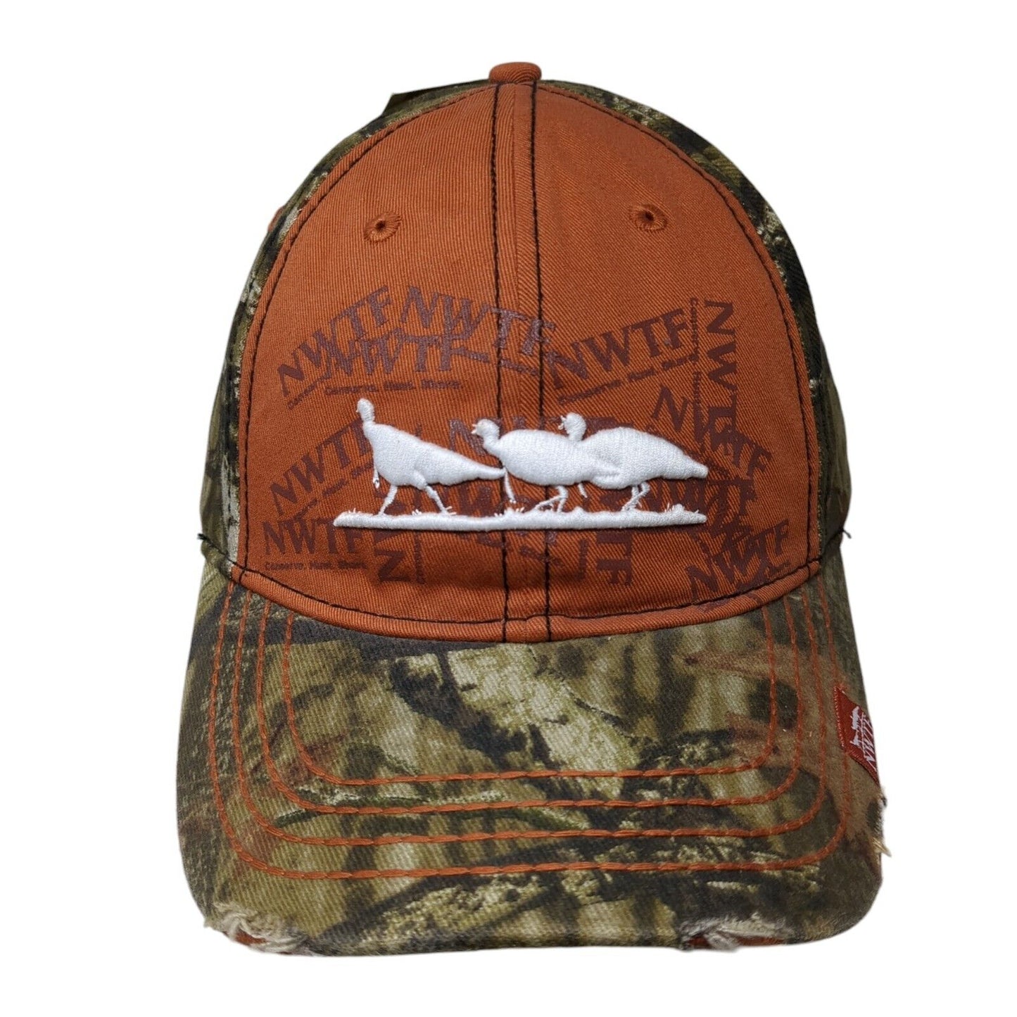NWTF Fitted Hat Camouflage OSFA Perfect Fit Mossy Oak Hunting W/Tags