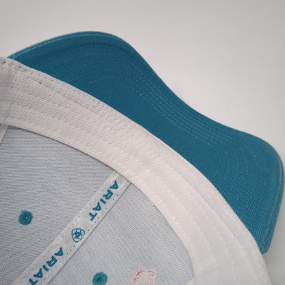 Ariat Ponytail Trucker Hat Blue One Size Adjustable Breathable Mesh Back
