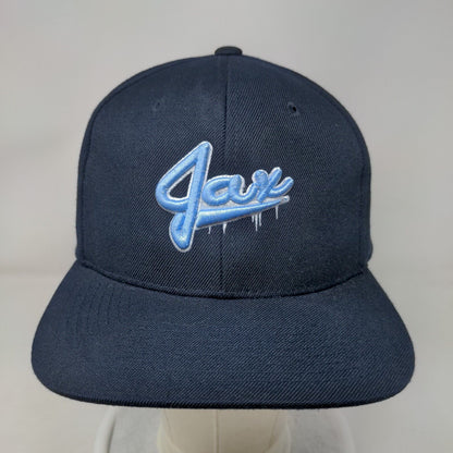 Jax Snapback Hat Blue One Size Embroidered Adjustable 6 Panel Zephyr