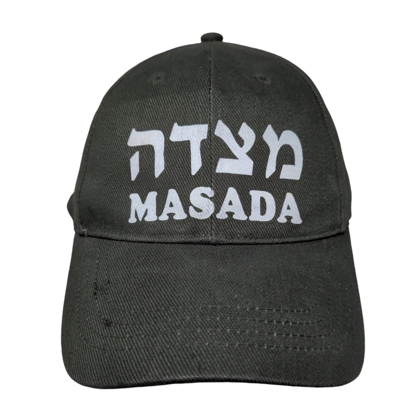 Masada Slideback Hat Green 58cm Adjustable Solid 6 Panel Vent Holes