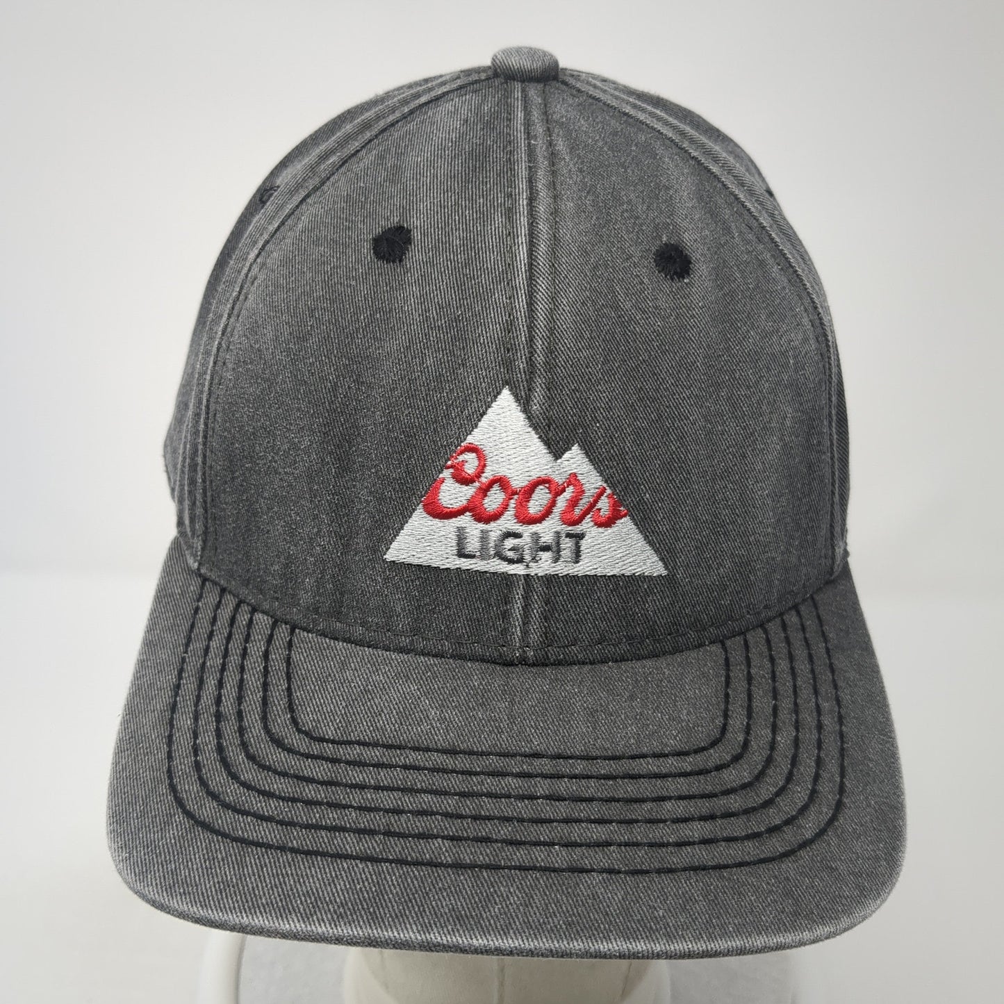 Coors Light Slideback Hat Gray One Size Adjustable Solid OC Headwear