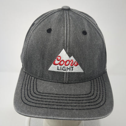 Coors Light Slideback Hat Gray One Size Adjustable Solid OC Headwear