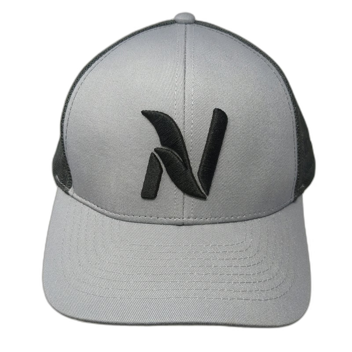 K-Products Trucker Hat Gray One Size Nutrien Ag Solutions Logo Mesh Snapback