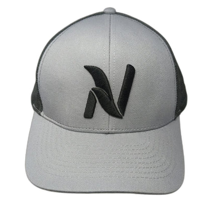 K-Products Trucker Hat Gray One Size Nutrien Ag Solutions Logo Mesh Snapback
