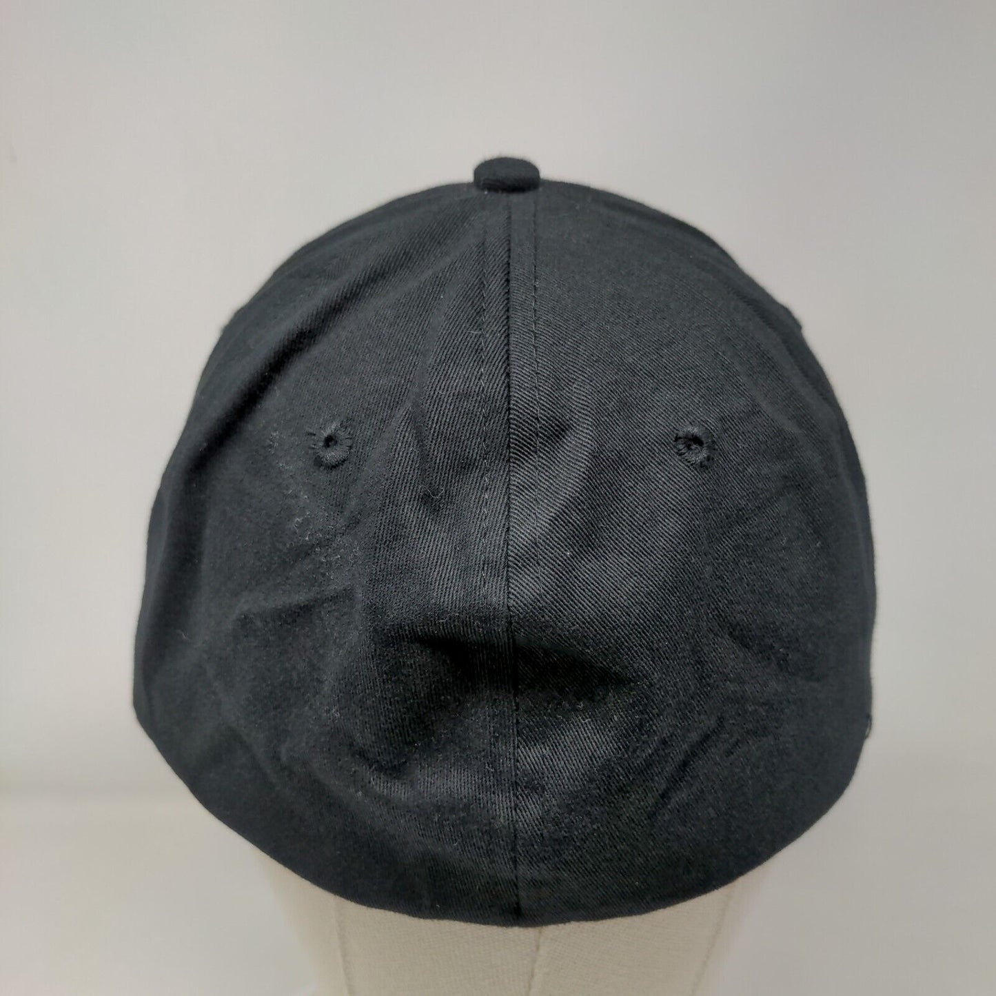 Neptune Fitted Hat Black Large/XL Embroidered 6 Panel Nu-Fit KC Caps