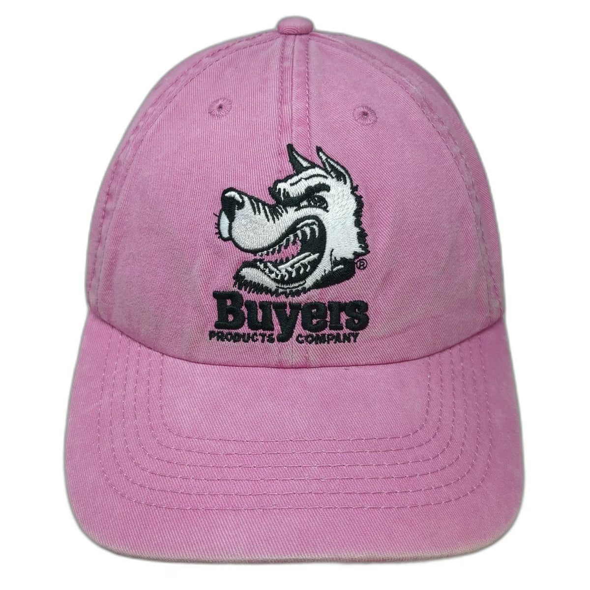 Buyers Products Company Pink One Size Baseball Cap Hat Cotton Slideback Dog Logo