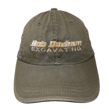 Bob Durham Excavating Strapback Hat Brown One Size Port Authority