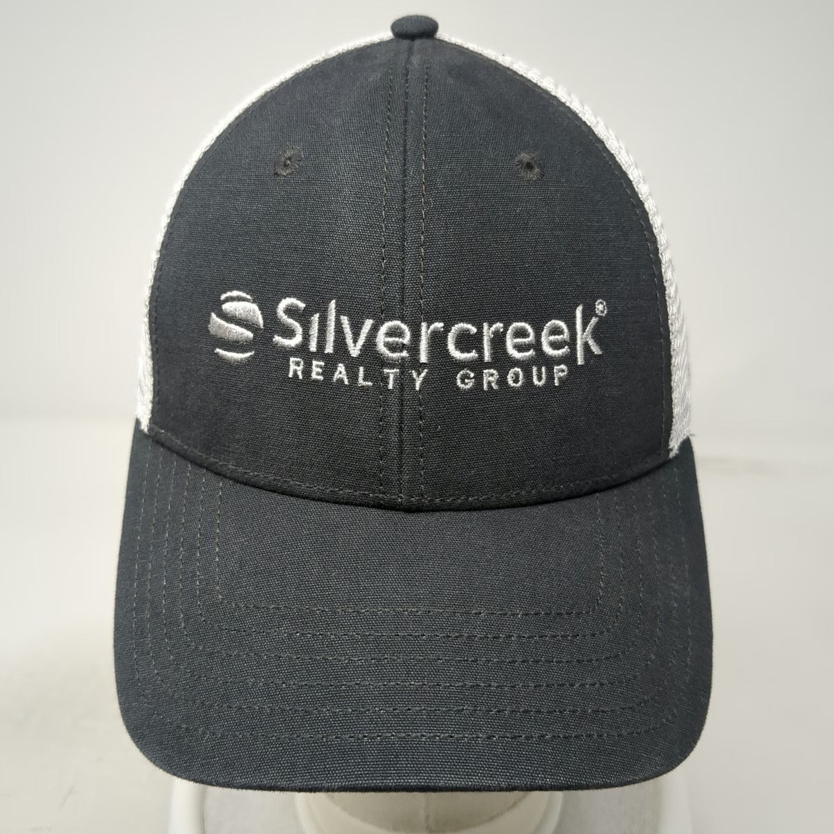 The North Face Trucker Hat Gray One Size Silvercreek Realty Group Mesh Snapback