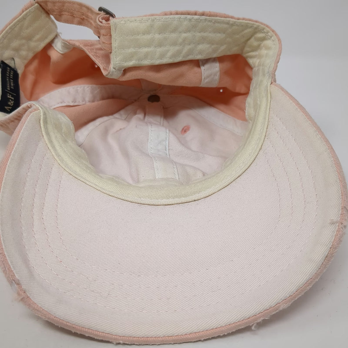 Abercrombie & Fitch Pink Baseball Cap One Size Rose Embroidery Adjustable Hat