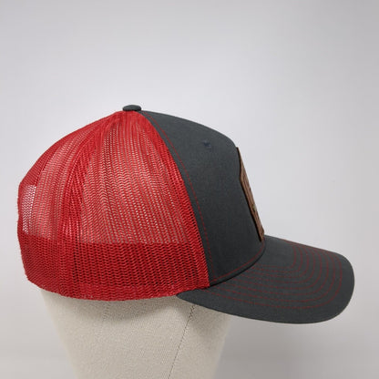 NFD Leather Patch Snapback Mesh Back Trucker Hat Multicolor One Size