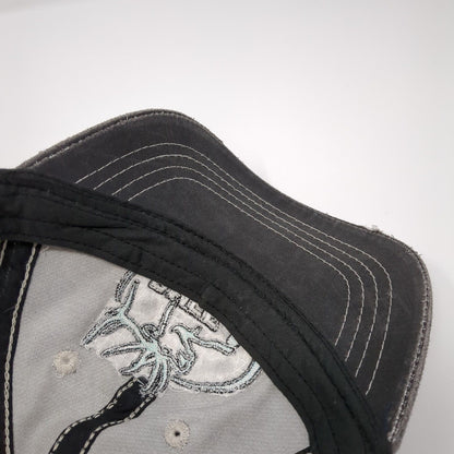 RMEF Women's Snapback Trucker Hat Gray OS Adjustable Ladies Fit Outdoor Cap