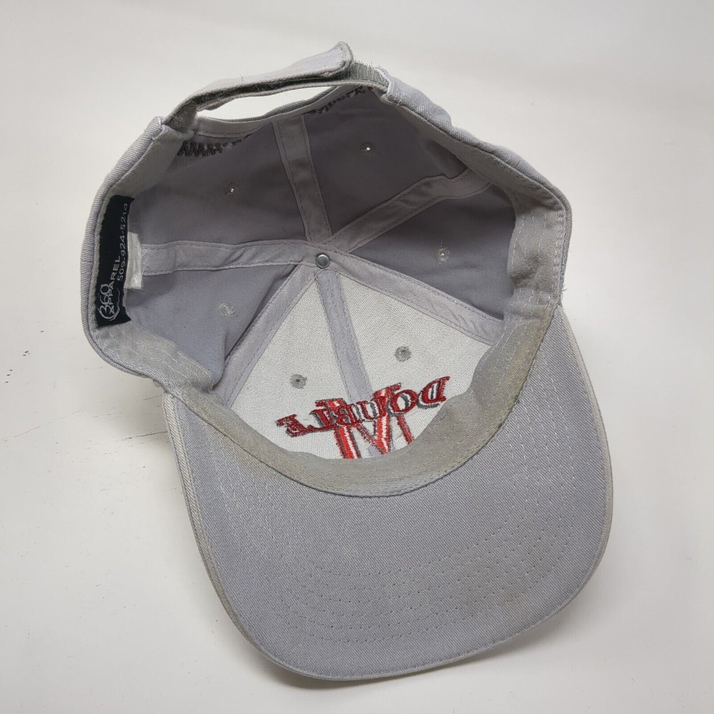 Double M AG & Irrigation Strapback Hat Gray OSFA Embroidered 6 Panel