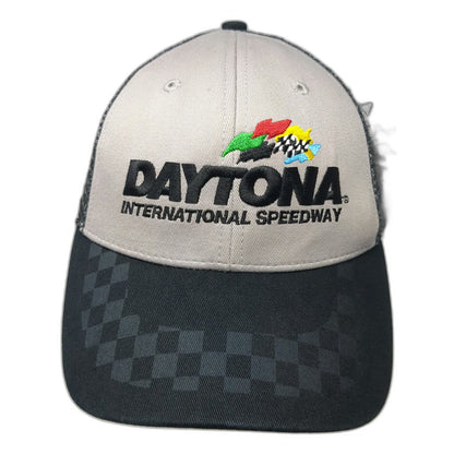 Drew Pearson Trucker Hat Gray Black One Size Daytona International Speedway Mesh