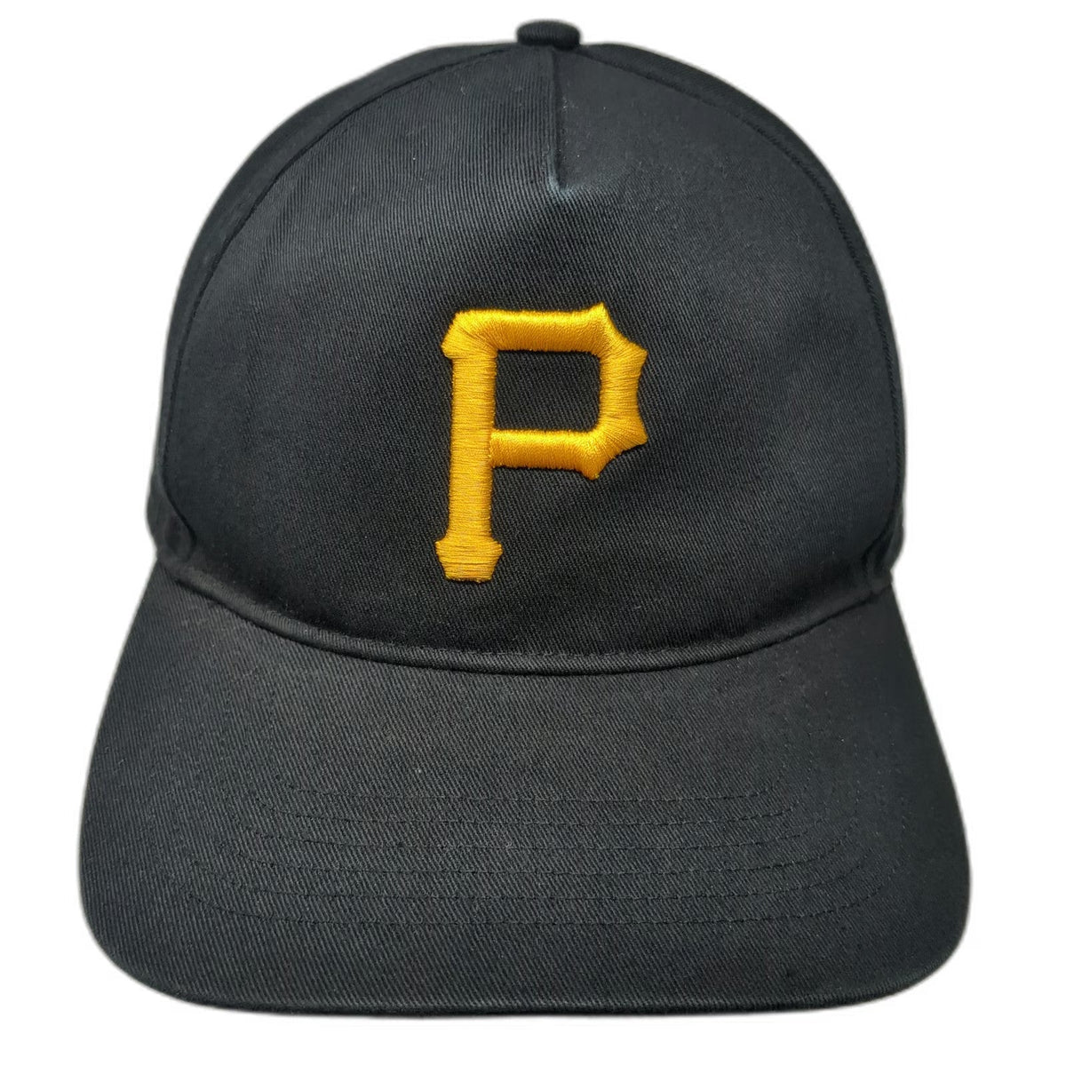 '47 Pittsburgh Pirates MLB Black OSFM 5 Panel Snapback Hat Cotton Gray Underbrim