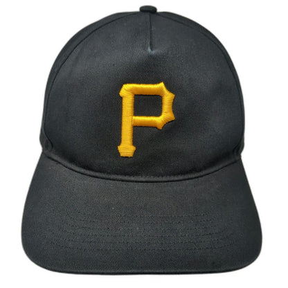 '47 Pittsburgh Pirates MLB Black OSFM 5 Panel Snapback Hat Cotton Gray Underbrim