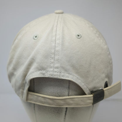 Justin Boots Baseball Cap Beige One Size Slideback Cotton Logo Hat Curved Brim