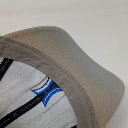 Hurley Snapback Mesh Back Trucker Hat Gray One Size Embroidered Yupoong
