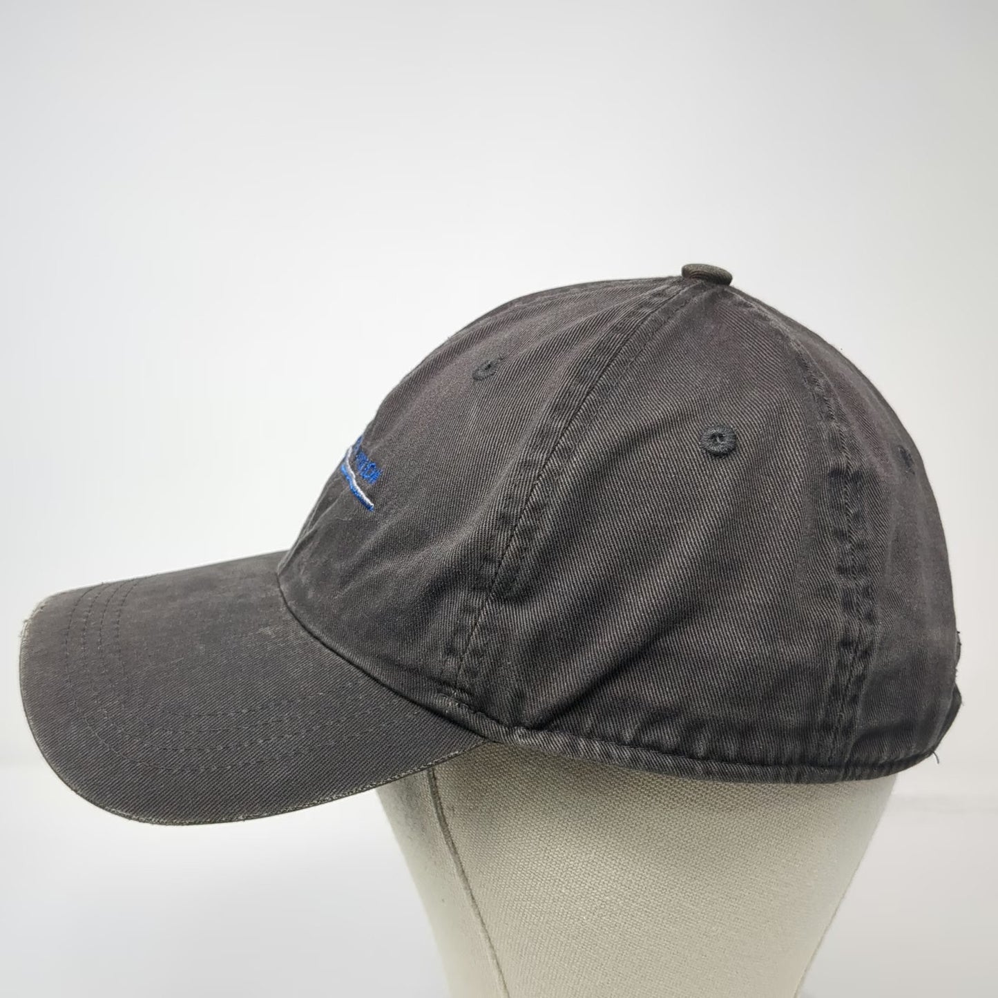 Ahead Baseball Cap Gray One Size Lane Aviation Logo Slideback Hat Industrial