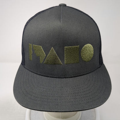 Yupoong Trucker Hat Gray One Size Idaho State Silhouette Geometric Mesh Back