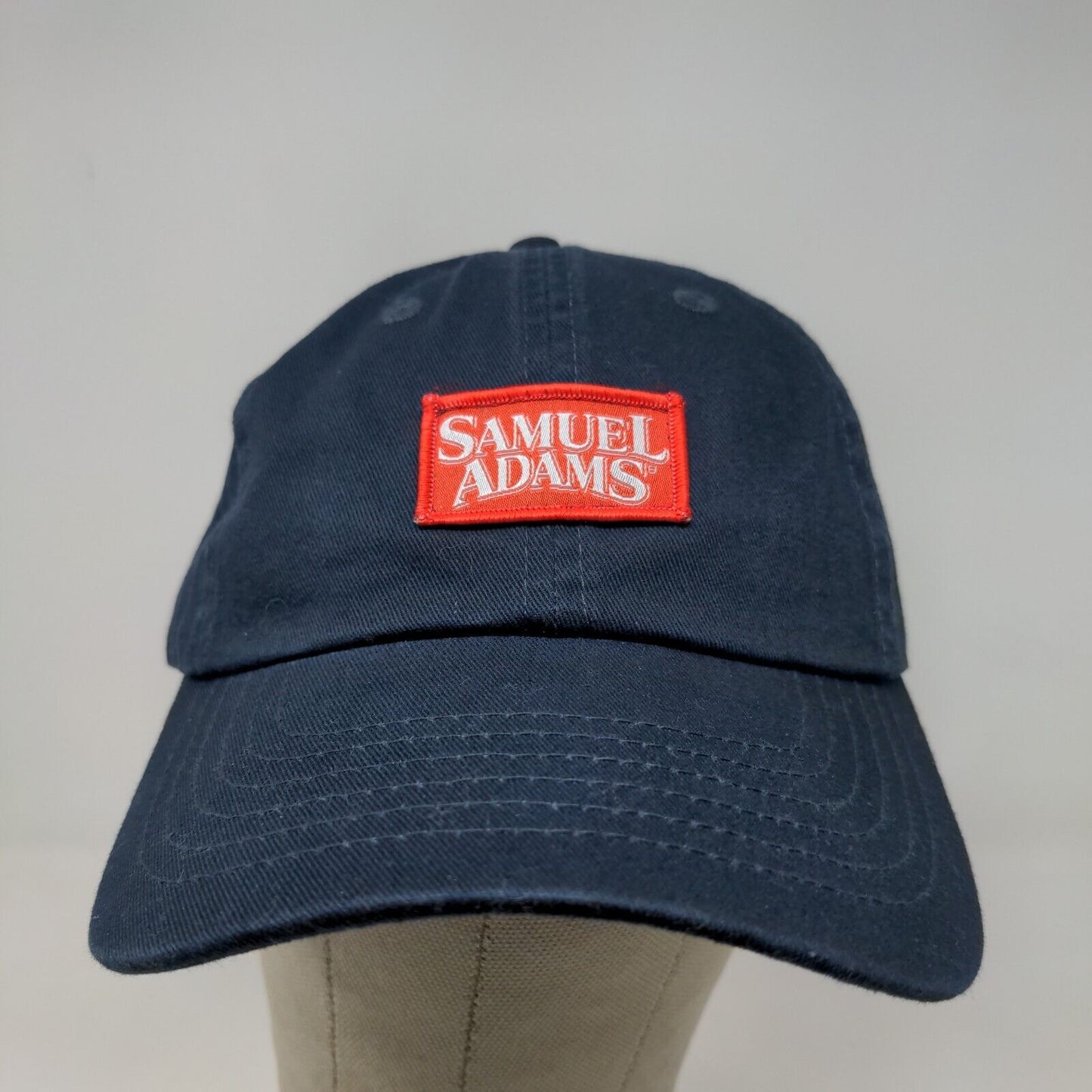 Samuel Adams Men's Slideback Hat Blue Logo Cotton Beer Adjustable Embroidered