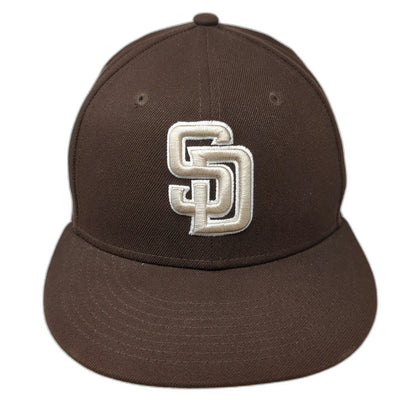 New Era San Diego Padres MLB Baseball Cap Brown 7 1/8 Fitted 59FIFTY OnField Hat