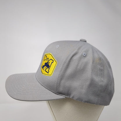 Yupoong Classics Snapback Hat Gray OSFA Embroidered M Cat Logo