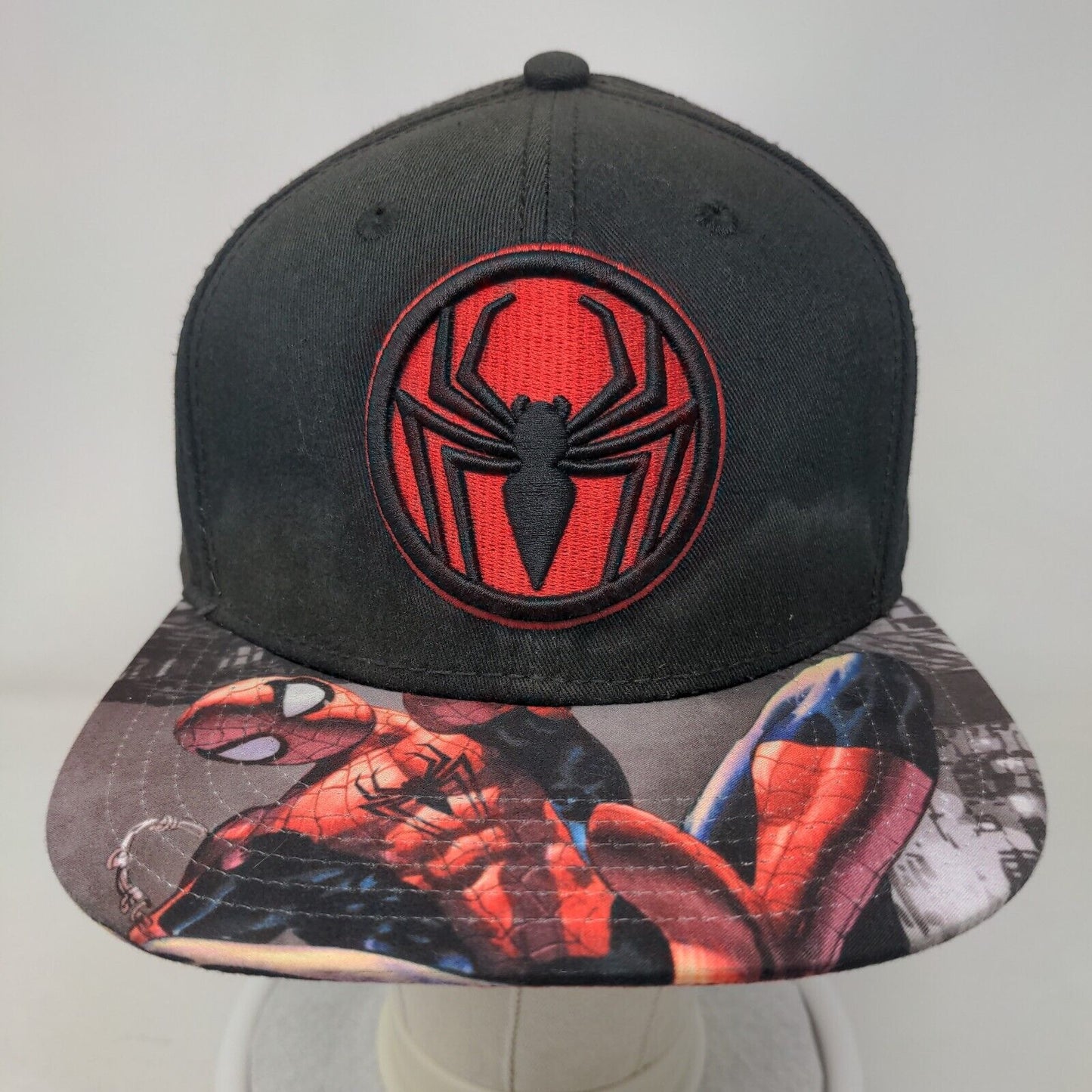 Spiderman Snapback Hat Multicolor OSFM Adjustable Marvel 6 Panel