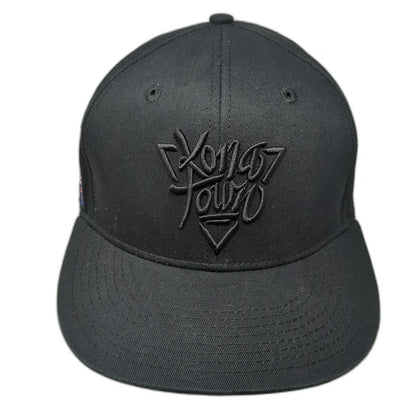 RKD Co. Snapback Black OSFM Hawaii Flag Kona Town Hat Cotton Embroidered Logo