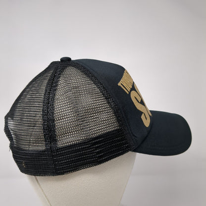Thunder Squad Snapback Trucker Hat Black OSFA Mesh Back Adjustable