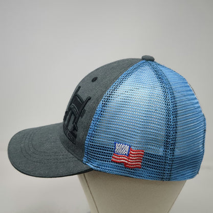 360 Apparel Kenworth Sales Baseball Cap Gray Blue One Size Semi Truck Mesh Hat