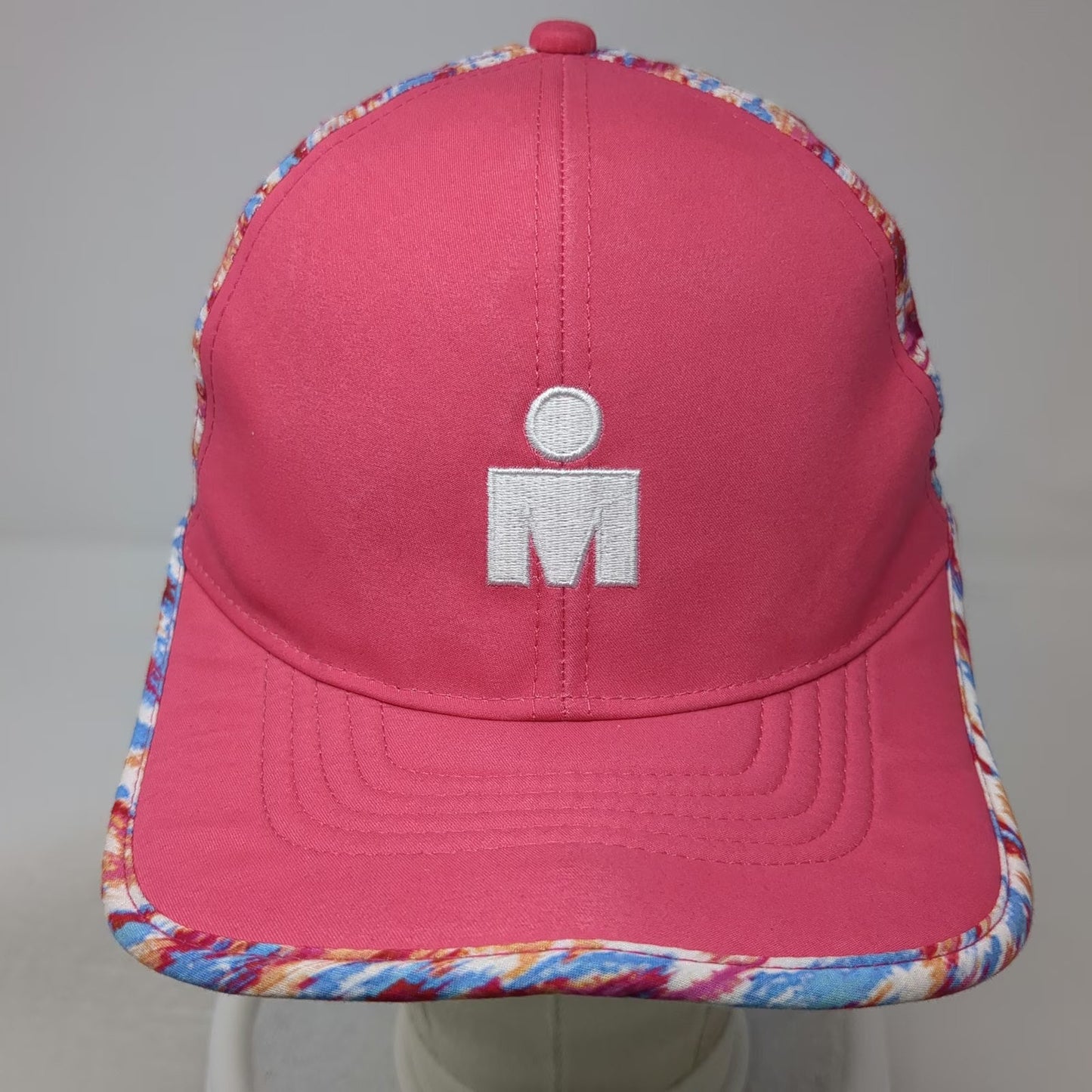 Boco Gear Ironman Pink Baseball Cap One Size Perforated M-Dot Running Hat