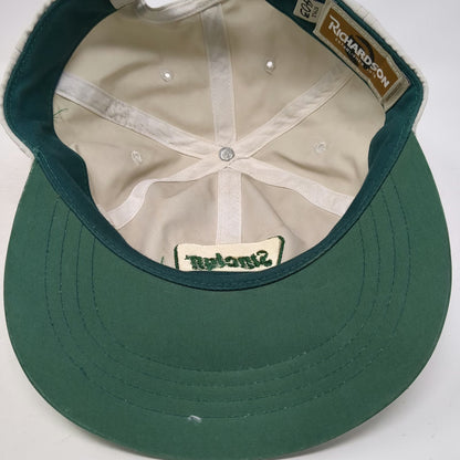 Richardson Baseball Cap Beige One Size Sinclair D&B Oil Green Logo Polyester Hat