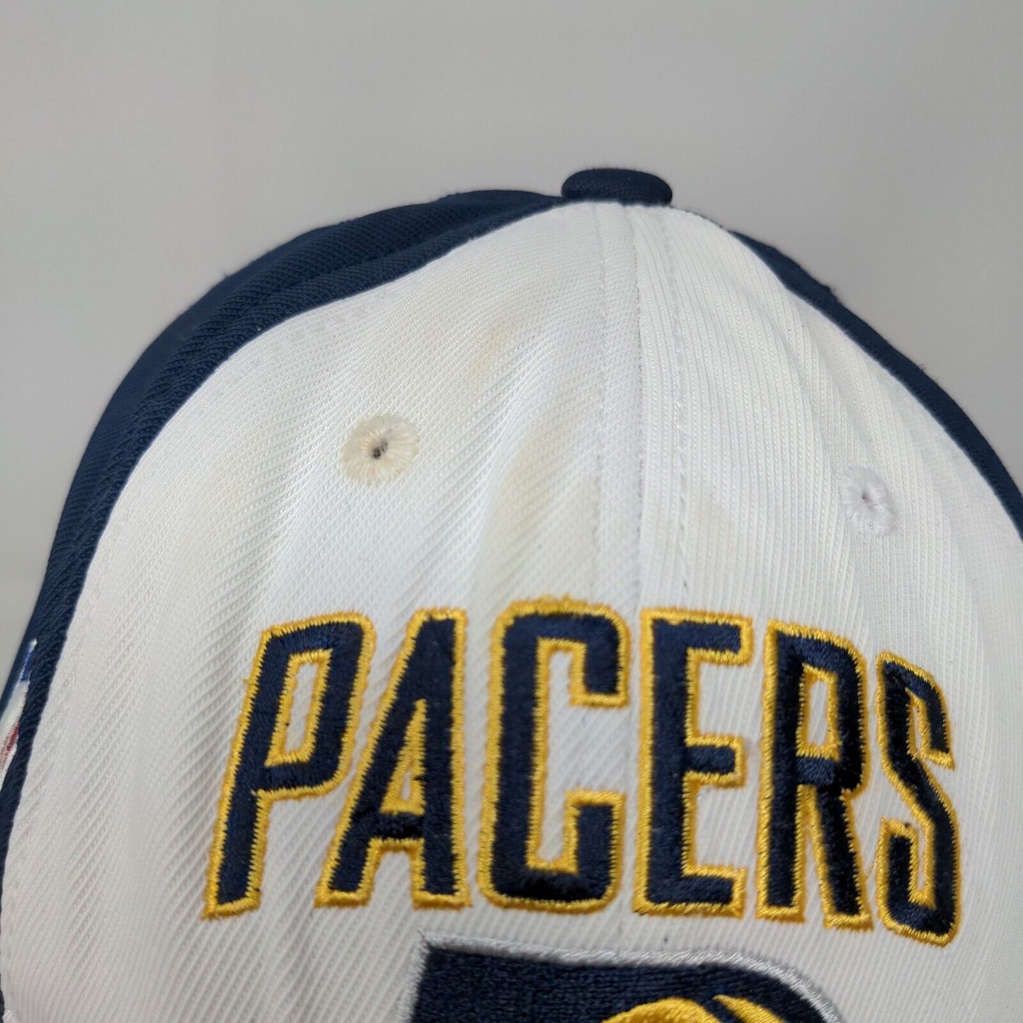 Reebok Boys Fitted Hat Blue White Embroidered Indiana Pacers Logo