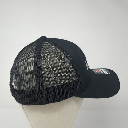 Delta Demo Group Snapback Trucker Hat Black One Size Mesh Back Adjustable