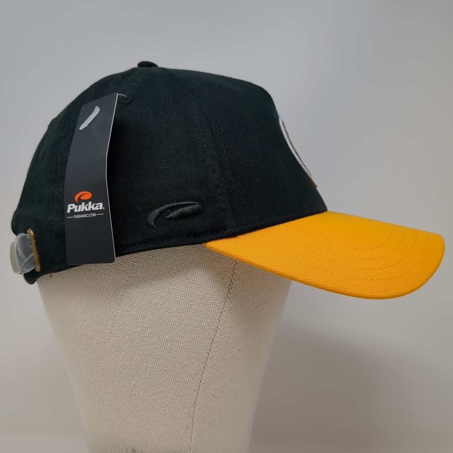 Pukka 5 Panel Black Yellow Hat OSFM Pittsburgh Legends Events 2025 Burns Wilcox