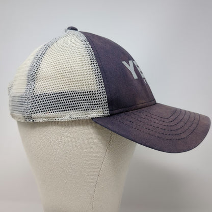 YETI Trucker Hat Blue One Size Snapback Mesh Embroidered Logo Coolers Outdoor