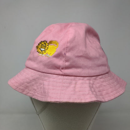 Chicago's Brookfield Zoo Girl's Bucket Hat Pink Size 53 CM Embroidered Logo