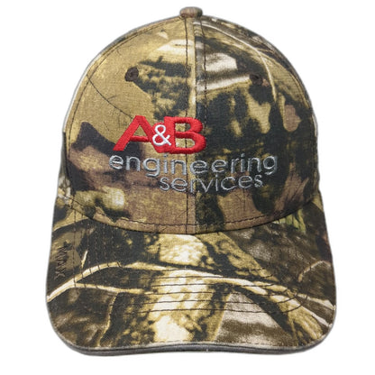 Triple Crown Baseball Cap Brown One Size Camo A&B Engineering Services Work Hat