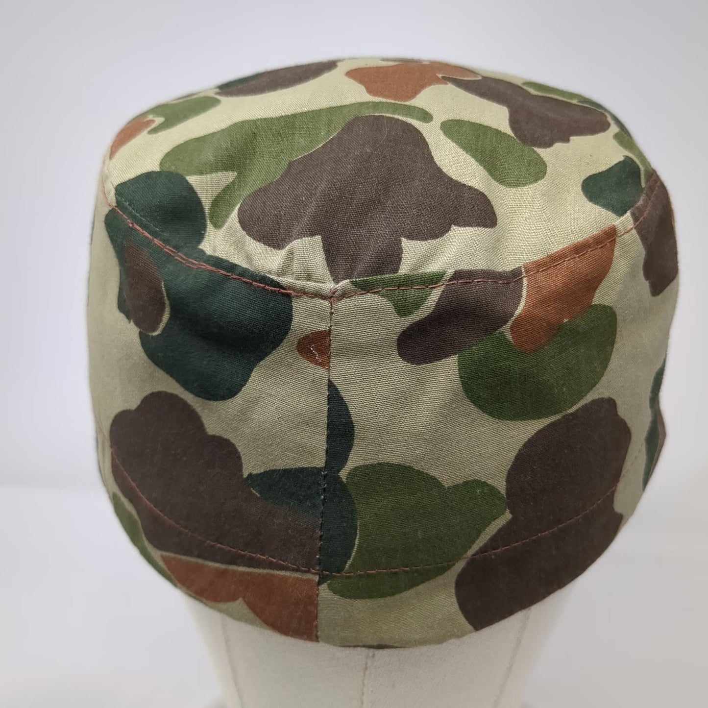 Army Cap Green Camo Vintage Duck Hunter Pattern Hat Flat Top Fitted Hunting