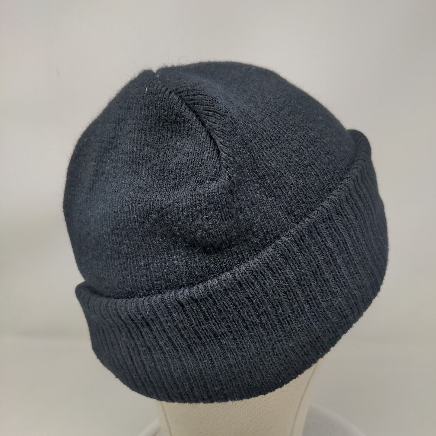 Canada Weather Gear Beanie Hat Black One Size Knitted Stretch Patriotic
