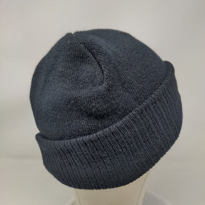 Canada Weather Gear Beanie Hat Black One Size Knitted Stretch Patriotic